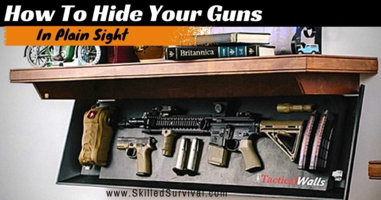 hidden gun storage furniture: hide your guns in plain sight