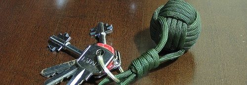 paracord monkey fist key chain