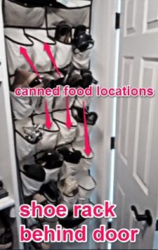 Shoe Rack Food Storage Location