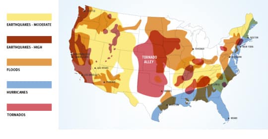 US Natural Disaster Map