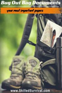 Bug Out Bag Documents