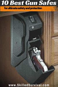 Biometric Hand Gun Safe Mounted Under A Desk