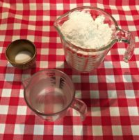 Hardtack Ingredients on a table