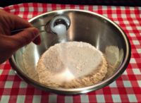 Mixing Ingredients for hardtack