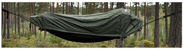 Hammock Tent Setup In The Woods