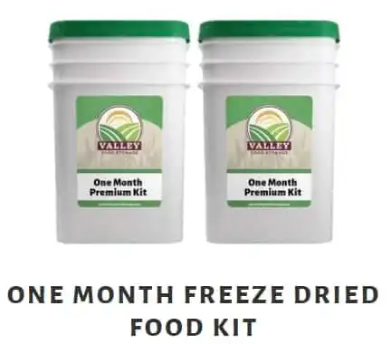 Valley Food Storage - 1 Month Freeze-Dried Food Kit 