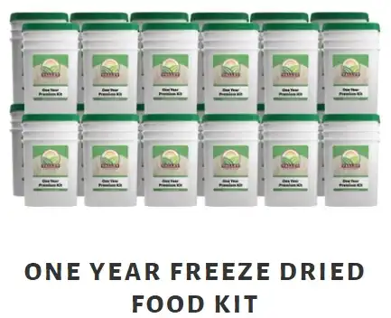 Valley Food Storage - 1 Year Freeze-Dried Food Kit