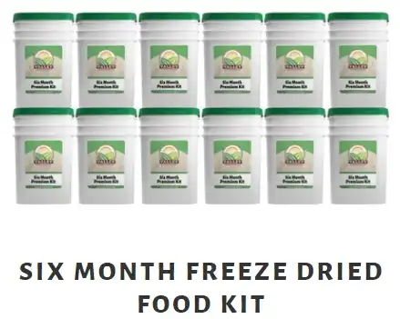 Valley Food Storage - 6 Month Freeze Dried Food Kit