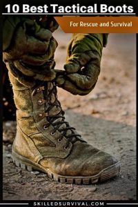 Military Tactical Boots Being Laced Up