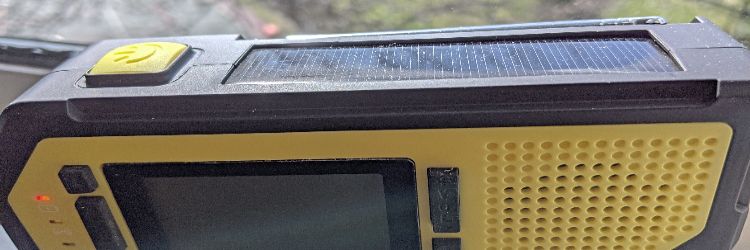 Hand Crank Solar Radio In The Sun