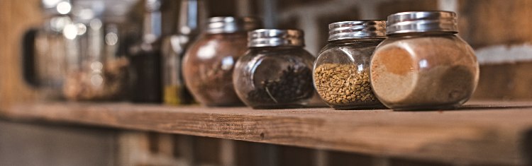 Dry Foods On A Shelf