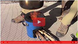 Cooking over a rocket stove