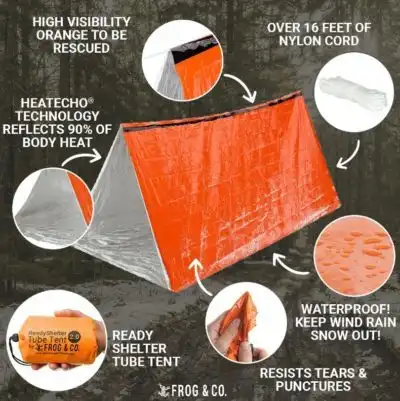 Survival Frog – Ready Shelter Tube Tent 2.0