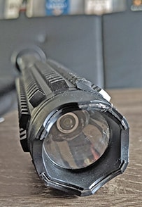 Close Up Image Of Tip of The Barbarian Stun Gun Baton