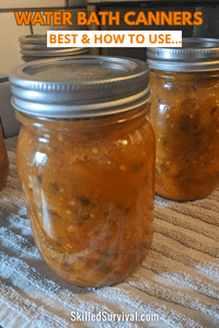 Best water bath canners - salsa preserved in a mason jar