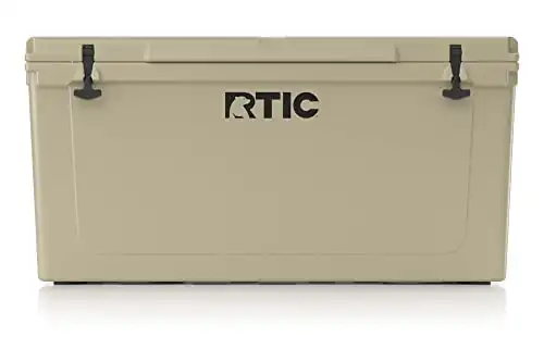 RTIC Hard Cooler Ice Chest with Heavy Duty Rubber Latches