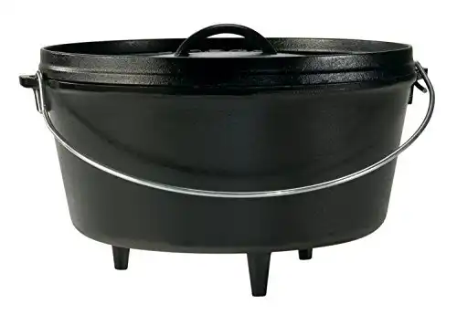 Lodge Seasoned Cast Iron Deep Camp Dutch Oven