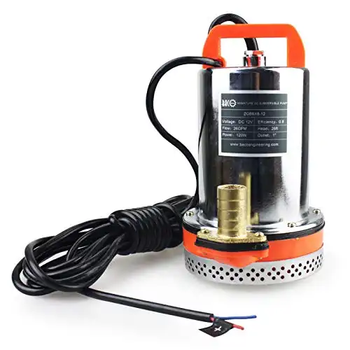 BACOENG DC 12V Farm & Ranch Submersible Well Pump