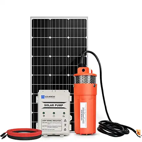 ECO-WORTHY Solar Well Pump with 100W Solar Panel