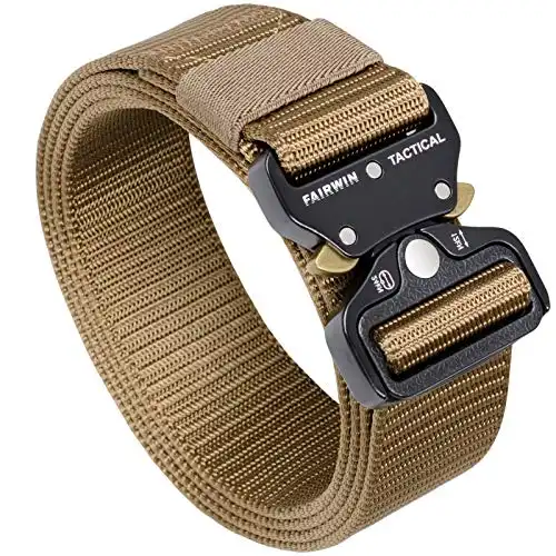 FAIRWIN Military Style Webbing Riggers Belt