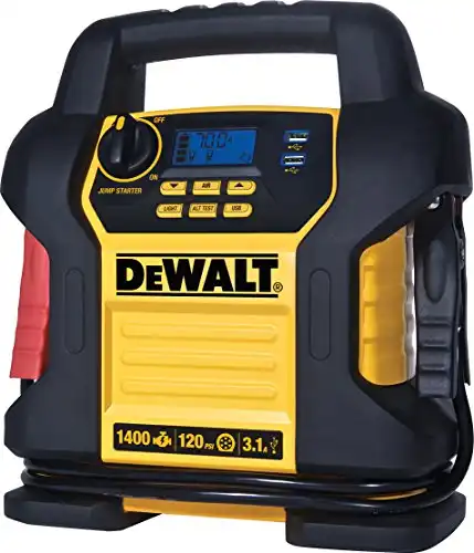 DEWALT Digital Portable Jumper With An Air Compressor