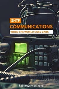 SHTF communications - close up of a military HAM radio setup