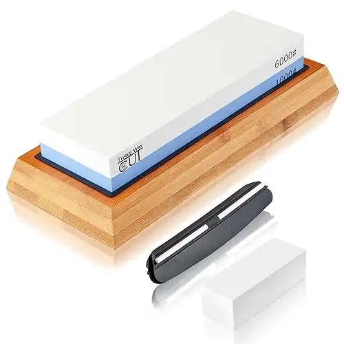 Knife Sharpening Stone Kit - 2 Side Whetstone Set