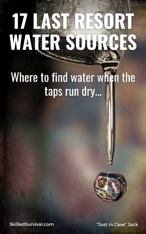 Last Resort Water eBook Cover - a faucet dripping