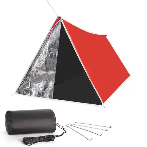 Life-Saving Equip: Instant 1-2 Person Emergency Tube Tent
