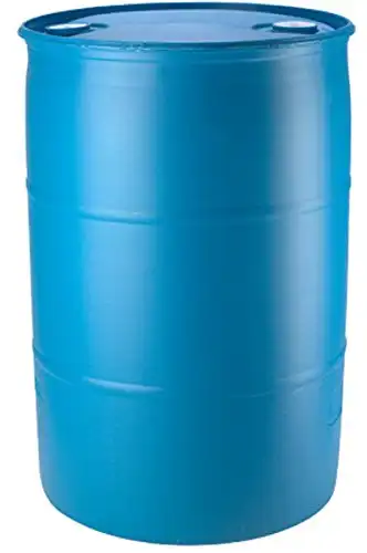 55 Gallon Blue Water Barrel