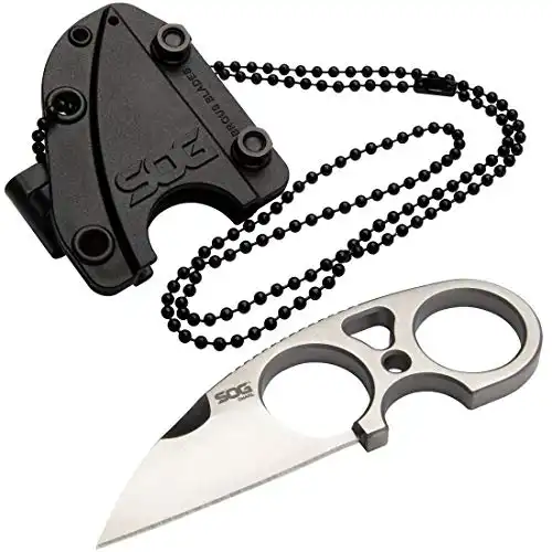 SOG Snarl Small Fixed Blade With Neck Chain