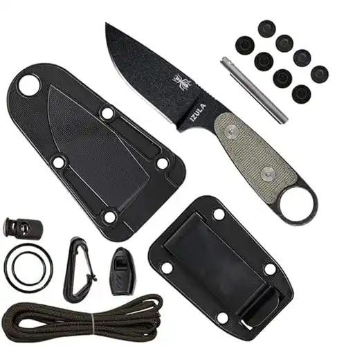ESEE Knives Izula Fixed Blade Knife w/Survival Kit