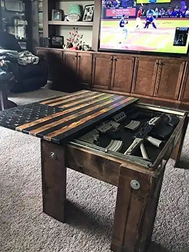 Concealment Coffee Table (Black Burnt)