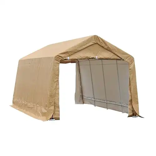 Outsunny 17’ x 10.5’ Heavy Duty Enclosed Vehicle Shelter