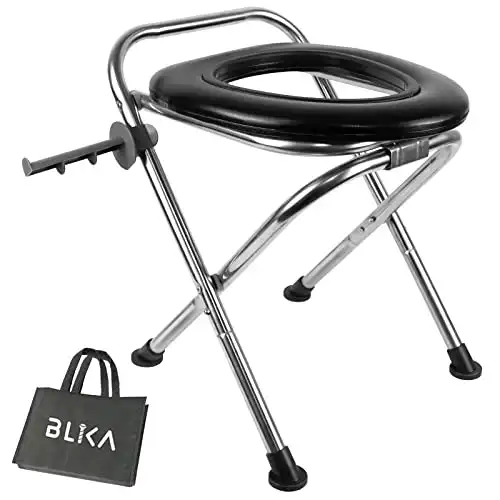 BLIKA Upgraded Portable Toilet for Camping