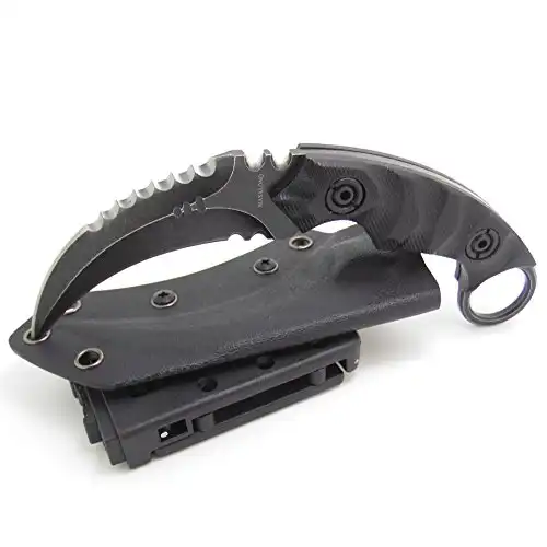 MASALONG Outdoor Survival Claw Tactical Teeth Knife