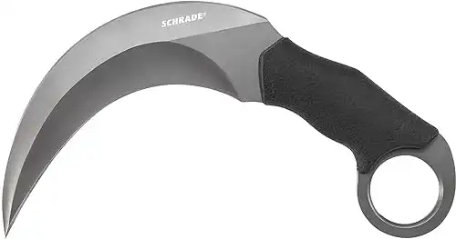Schrade 8Cr13MoV Grey Ti Coated Full Tang Fixed Blade