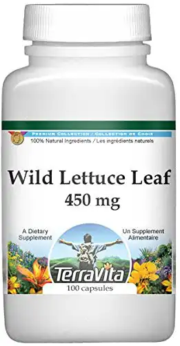 TerraVita Wild Lettuce Leaf - 450 mg (100 Capsules)